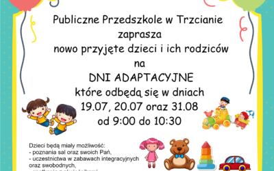 DNI OTWARTE W PRZEDSZKOLU