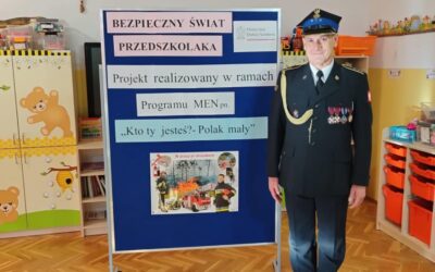 Spotkanie ze Strażakiem z Państwowej Straży Pożarnej w Kłaju